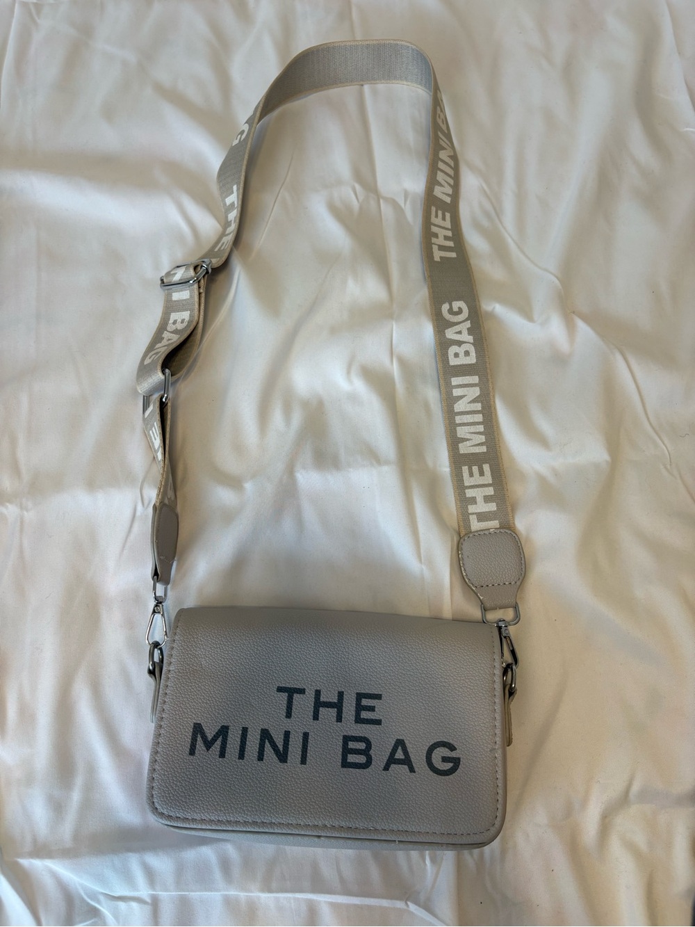 THE MINI BAG Women's Crossbody Bag in Light Gray